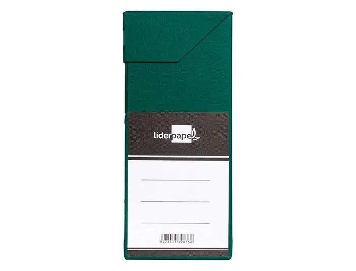 Liderpapel Caja Transferencia Folio Lomo 118 mm Verde 390x118x260 mm