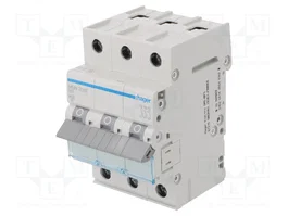 HAGER MBN306E Interruptor magnetotérmico 3 polos 6A 6kA