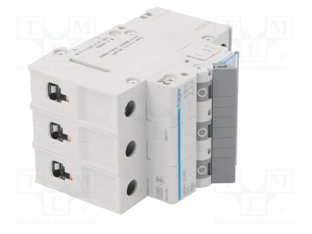 HAGER MBN306E Interruptor magnetotérmico 3 polos 6A 6kA HAGER MBN306E Interruptor magnetotérmico 3 polos 6A 6kA