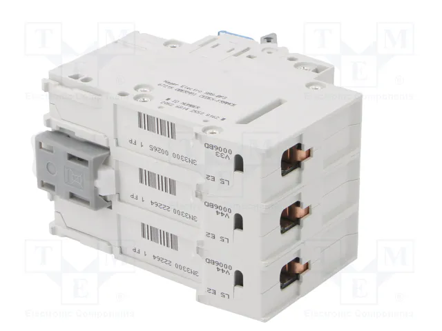 HAGER MBN306E Interruptor magnetotérmico 3 polos 6A 6kA HAGER MBN306E Interruptor magnetotérmico 3 polos 6A 6kA
