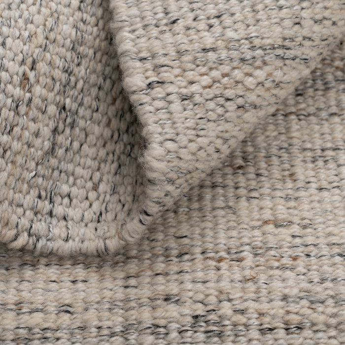 Alfombra Gris Tejido Decoración 80 X 150 cm