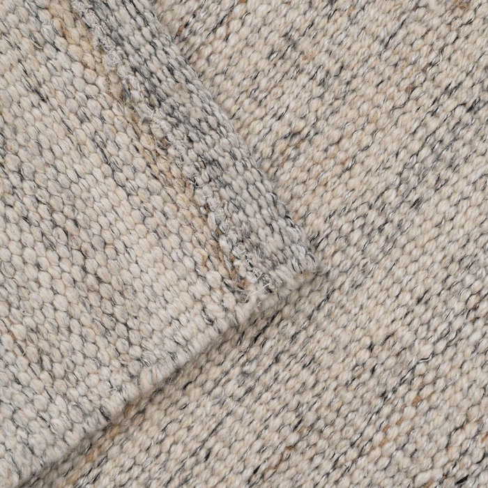 Alfombra Gris Tejido Decoración 80 X 150 cm