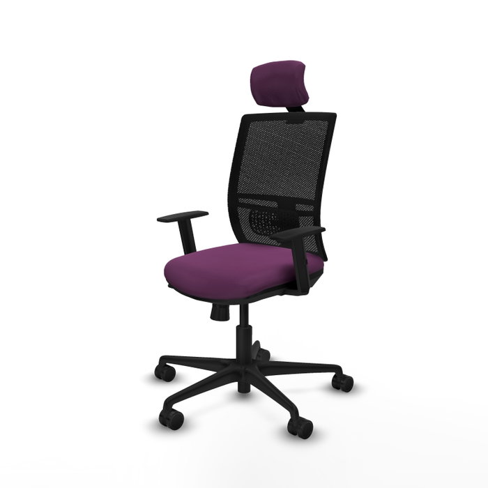 PIQUERAS Y CRESPO Silla de oficina Yunquera con mecanismo Sincro/Traslack Morado y Negro PIQUERAS Y CRESPO Silla de oficina Yunquera con mecanismo Sincro/Traslack Morado y Negro