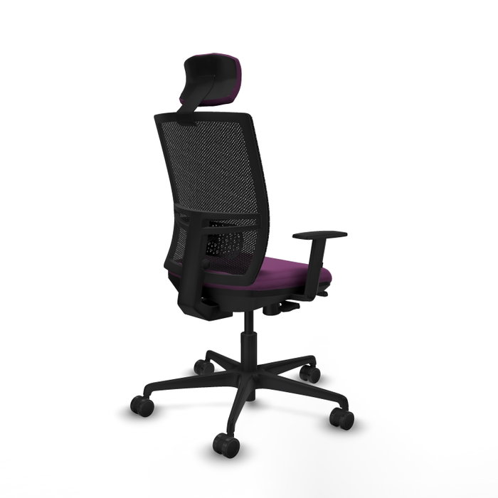 PIQUERAS Y CRESPO Silla de oficina Yunquera con mecanismo Sincro/Traslack Morado y Negro PIQUERAS Y CRESPO Silla de oficina Yunquera con mecanismo Sincro/Traslack Morado y Negro