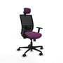 PIQUERAS Y CRESPO Silla de oficina Yunquera con mecanismo Sincro/Traslack Morado y Negro