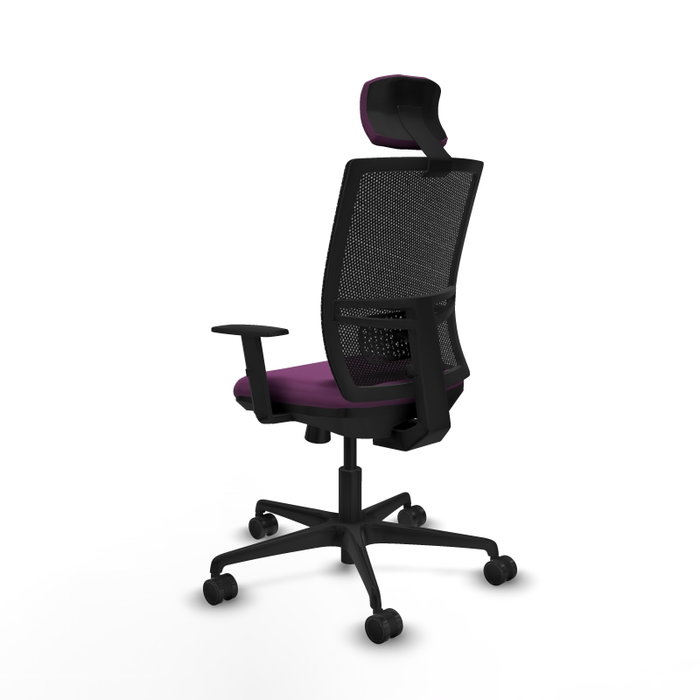 PIQUERAS Y CRESPO Silla de oficina Yunquera con mecanismo Sincro/Traslack Morado y Negro PIQUERAS Y CRESPO Silla de oficina Yunquera con mecanismo Sincro/Traslack Morado y Negro