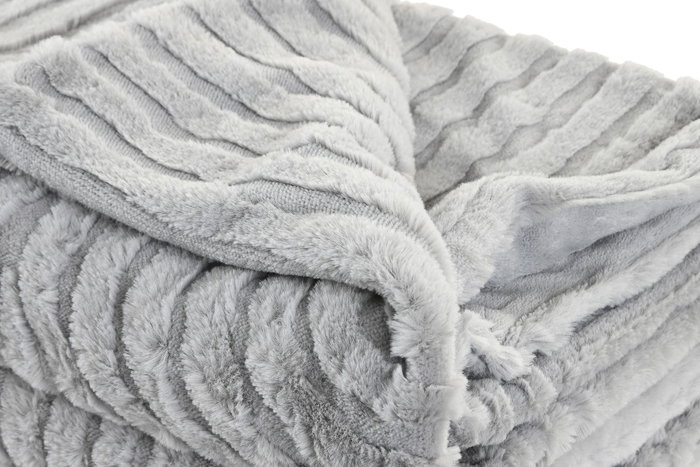 DKD Home Decor Manta Urban Gris Claro 170 x 130 cm (2 Unidades) Poliéster