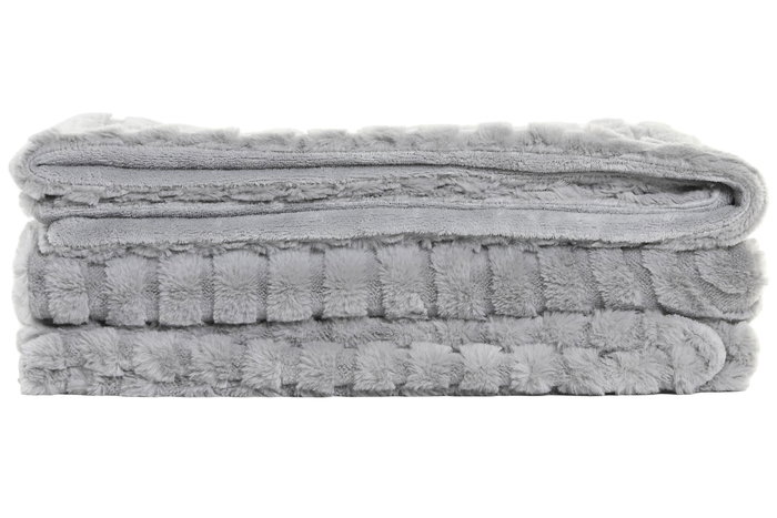 DKD Home Decor Manta Urban Gris Claro 170 x 130 cm (2 Unidades) Poliéster