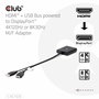 Club3D Adaptador HDMI + MicroUSB a DisplayPort 4K 120Hz Activo CAC-1335 Macho/Hembra Negro