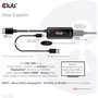 Club3D Adaptador HDMI + MicroUSB a DisplayPort 4K 120Hz Activo CAC-1335 Macho/Hembra Negro