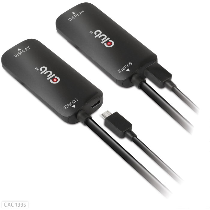 Club3D Adaptador HDMI + MicroUSB a DisplayPort 4K 120Hz Activo CAC-1335 Macho/Hembra Negro Club3D Adaptador HDMI + MicroUSB a DisplayPort 4K 120Hz Activo CAC-1335 Macho/Hembra Negro