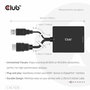 Club3D Adaptador HDMI + MicroUSB a DisplayPort 4K 120Hz Activo CAC-1335 Macho/Hembra Negro