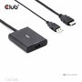 Club3D Adaptador HDMI + MicroUSB a DisplayPort 4K 120Hz Activo CAC-1335 Macho/Hembra Negro