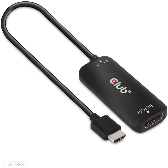 Club3D Adaptador HDMI + MicroUSB a DisplayPort 4K 120Hz Activo CAC-1335 Macho/Hembra Negro Club3D Adaptador HDMI + MicroUSB a DisplayPort 4K 120Hz Activo CAC-1335 Macho/Hembra Negro