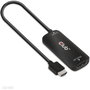 Club3D Adaptador HDMI + MicroUSB a DisplayPort 4K 120Hz Activo CAC-1335 Macho/Hembra Negro