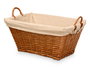 Kipit Cesto Asa Rectangular Mimbre 65x35x43 cm Natural (Set de 6)