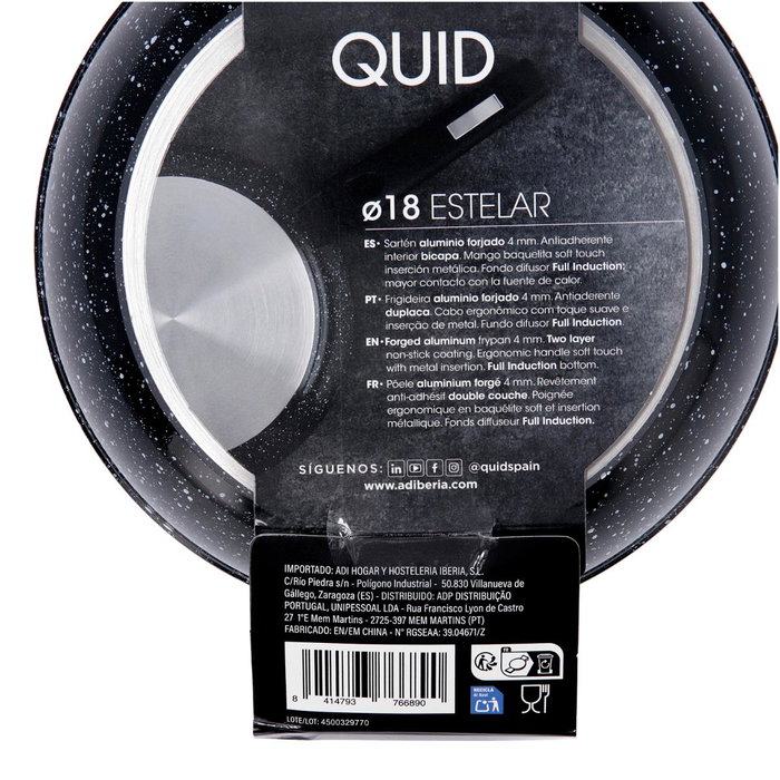 Sartén Aluminio Forjado Estelar Quid 18 cm (6 Unidades)