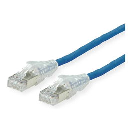 SECOMP Patchkabel DTWYLER 7702 v2 - Cable de Red Cat.6A (Class EA) S/FTP Cobre, LSOH Flexible, Color Azul, 2 Metros