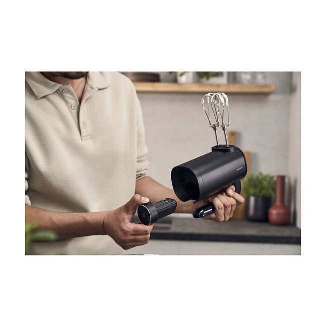 Zwilling 1030455 Batidora de Mano Inalámbrica, Motor BLDC 250 W, Negro, 3 Velocidades, Incluye Batería y Accesorios