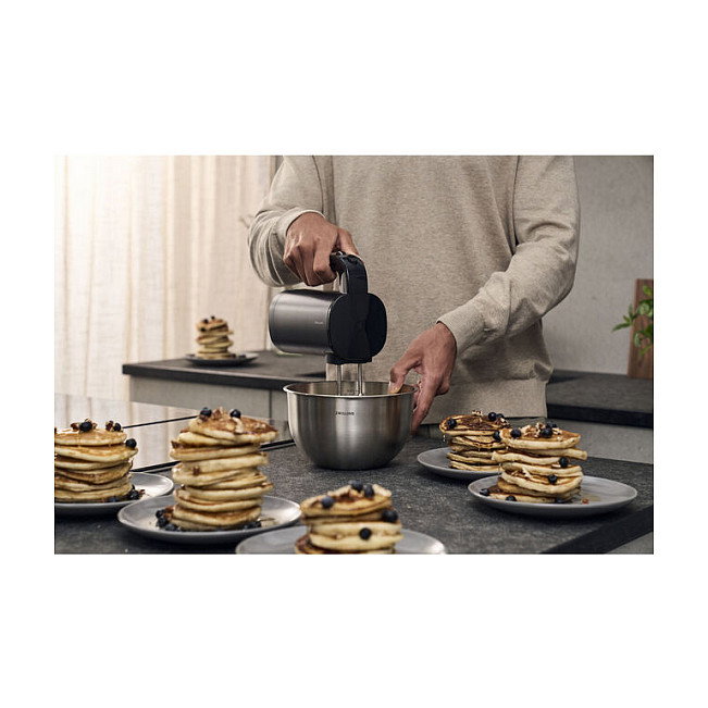 Zwilling 1030455 Batidora de Mano Inalámbrica, Motor BLDC 250 W, Negro, 3 Velocidades, Incluye Batería y Accesorios