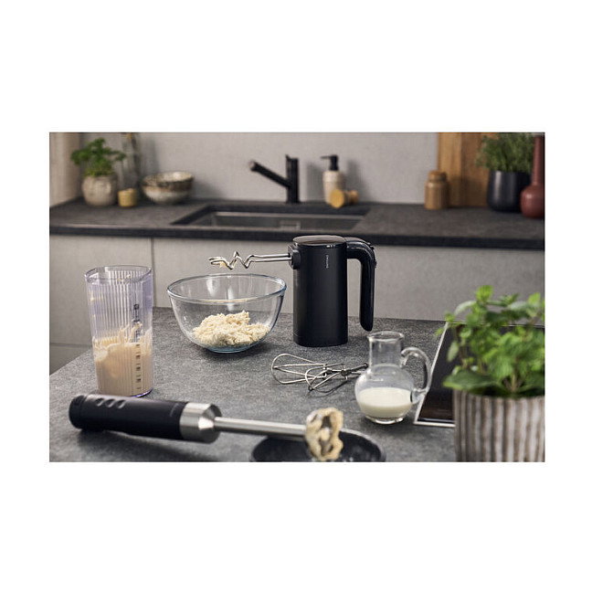 Zwilling 1030455 Batidora de Mano Inalámbrica, Motor BLDC 250 W, Negro, 3 Velocidades, Incluye Batería y Accesorios