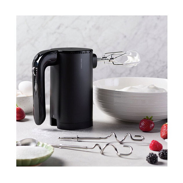 Zwilling 1030455 Batidora de Mano Inalámbrica, Motor BLDC 250 W, Negro, 3 Velocidades, Incluye Batería y Accesorios