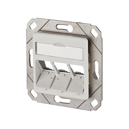 METZ CONNECT Toma de conexión modular UPk 3 puertos Blanco