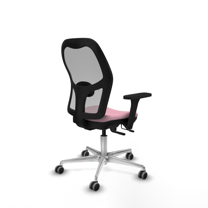 PIQUERAS Y CRESPO Silla de oficina Jorquera Rosa y Gris con Mecanismo Sincro/Traslack PIQUERAS Y CRESPO Silla de oficina Jorquera Rosa y Gris con Mecanismo Sincro/Traslack