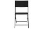 DKD Home Decor Mesa Negra Set de 3 Piezas Ratán Sintético y Acero 58 x 71.5 x 58 cm