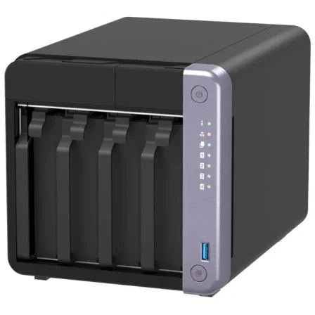 QNAP TS-432X-4G NAS de 4 Bahías 3.5/2.5", 4GB RAM (ampliable a 16GB), con Puerto SFP+ 10GbE y 2x 2.5GbE, Formato Torre
