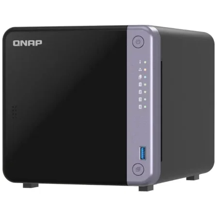 QNAP TS-432X-4G NAS de 4 Bahías 3.5/2.5", 4GB RAM (ampliable a 16GB), con Puerto SFP+ 10GbE y 2x 2.5GbE, Formato Torre