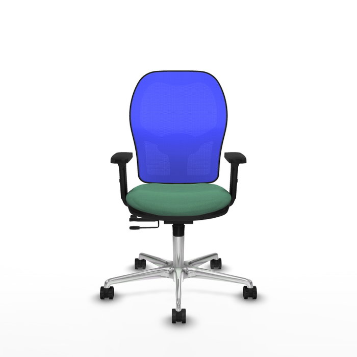 PIQUERAS Y CRESPO Silla de oficina Jorquera Verde esmeralda y Azul