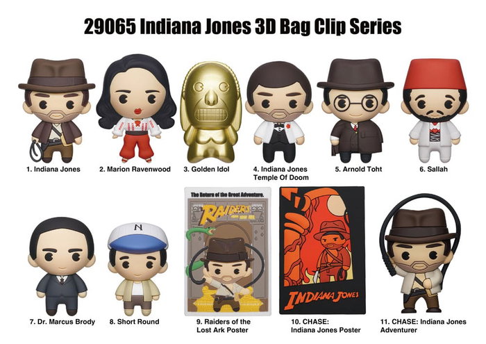Indiana Jones Colgantes PVC 3D Expositor (24) Indiana Jones Colgantes PVC 3D Expositor (24)