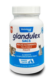 Glandulex Sacs Polvo para Gatos y Perros 70 gr