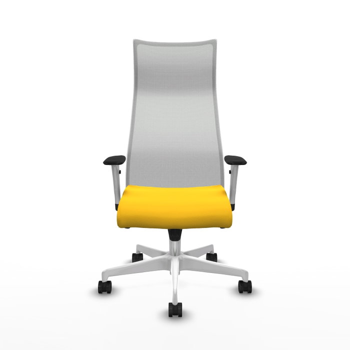 PIQUERAS Y CRESPO Sillón Albacete con mecanismo Sincro, Amarillo y Blanco PIQUERAS Y CRESPO Sillón Albacete con mecanismo Sincro, Amarillo y Blanco