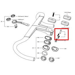 Deda Kit Tornillos Titanio Cilindro Tuercas Potencia Manillar Alanera RS Componentes Bicicleta