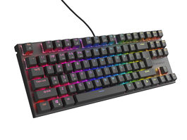 GENESIS Thor 303 TKL Teclado Mecánico para Gaming USB QWERTY Español Negro con Interruptores Outemu Peach Silent