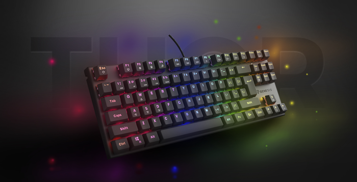 GENESIS Thor 303 TKL Teclado Mecánico para Gaming USB QWERTY Español Negro con Interruptores Outemu Peach Silent GENESIS Thor 303 TKL Teclado Mecánico para Gaming USB QWERTY Español Negro con Interruptores Outemu Peach Silent