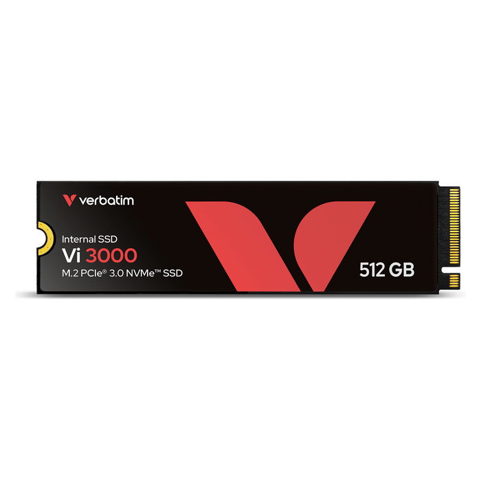 Verbatim Vi3000 SSD Interno M.2 2280 NVMe PCIe 3.0, 512 GB, Velocidad Lectura 3100 MB/s