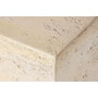 DKD Home Decor Mesita Auxiliar Magnesia Símil Mármol Beige