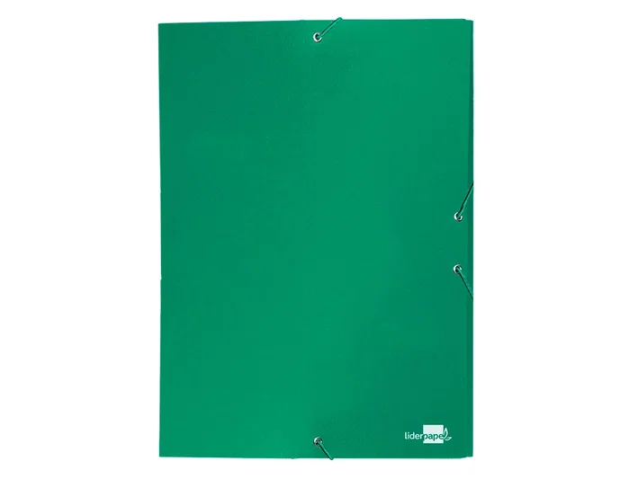 Liderpapel Carpeta para proyectos de cartón forrado verde lomo 30mm Liderpapel Carpeta para proyectos de cartón forrado verde lomo 30mm
