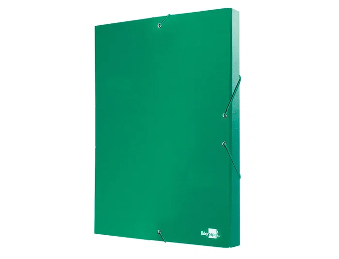 Liderpapel Carpeta para proyectos de cartón forrado verde lomo 30mm Liderpapel Carpeta para proyectos de cartón forrado verde lomo 30mm