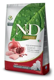 Farmina N&D Dog Puppy Prime Medium Maxi Pienso para Perros Cachorros de Razas Medianas y Grandes Sabor Pollo 12 kg