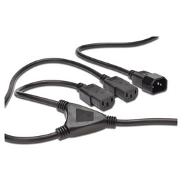 Digitus Cable de alimentación en Y C14 a 2x C13, 1,7 m