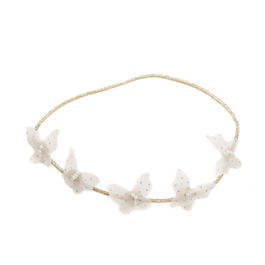 Inca Cinta Fina Mariposas de Tela para Niños con Brillantina - 1 Unidad