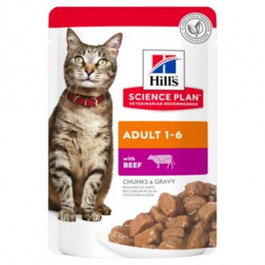 Hill's Feline Comida Húmeda para Gatos Sabor Ternera - Paquete de 12 Latas de 85 g