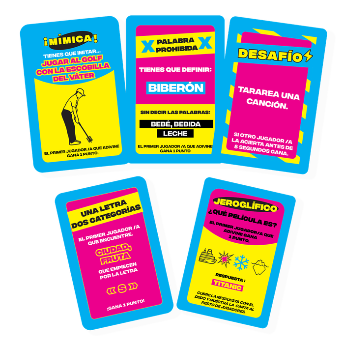 La Caja Retos en Familia Juego de Mesa para 3-12 Jugadores y Edad Recomendada 12+