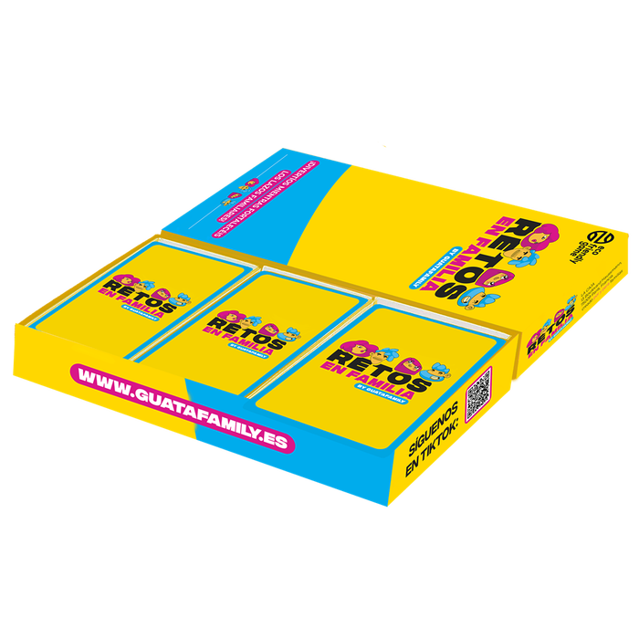 La Caja Retos en Familia Juego de Mesa para 3-12 Jugadores y Edad Recomendada 12+