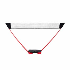 Basics Conjunto de bádminton 5 piezas Rojo / negro