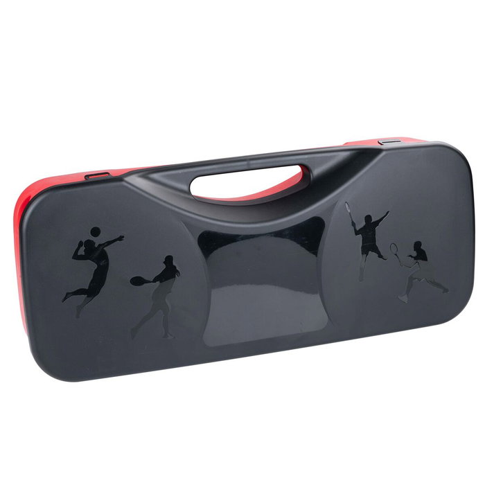 Basics Conjunto de bádminton 5 piezas Rojo / negro Basics Conjunto de bádminton 5 piezas Rojo / negro